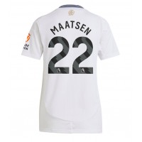 Maglia Calcio Aston Villa Ian Maatsen #22 Seconda Divisa Donna 2024-25 Manica Corta